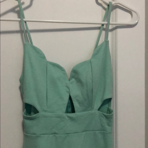 Mint Green Cut Out mini dress size S - Picture 2 of 3